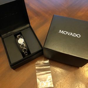 Movado Ono Watch with 6 diamonds